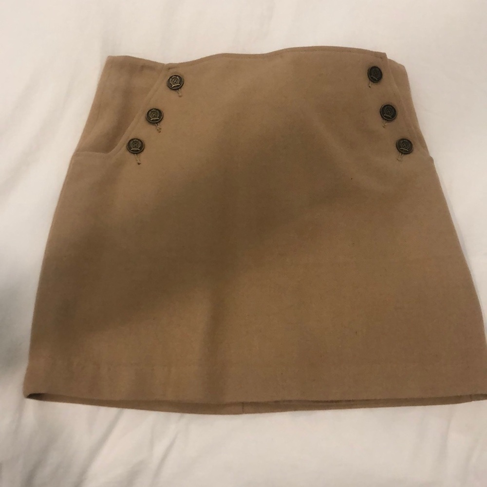 Tommy Hilfiger Camel Suede Skirt